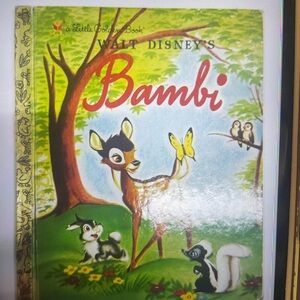 Walt Disney's Bambi Little Golden Book - Illustrated Cover